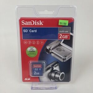 SanDisk SD Card 2GB Brand New Sealed‎ Camera Camcorder Memory